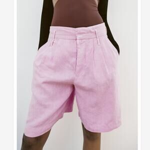 ZARA STUDIO Limited Edition Linen Shorts Size Medium NWT